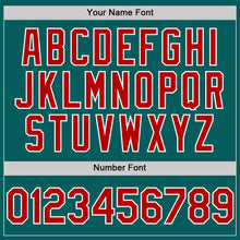 Load image into Gallery viewer, Custom Teal Red-White Authentic Sleeveless Baseball Jersey

