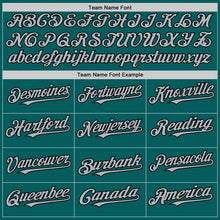 Load image into Gallery viewer, Custom Teal Gray-Black Authentic Sleeveless Baseball Jersey
