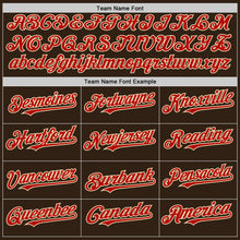 Load image into Gallery viewer, Custom Brown Red-Cream Authentic Sleeveless Baseball Jersey
