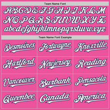 Load image into Gallery viewer, Custom Pink White-Navy Authentic Sleeveless Baseball Jersey
