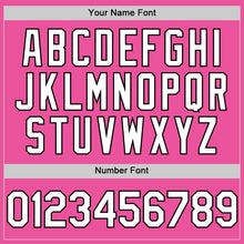 Load image into Gallery viewer, Custom Pink White-Black Authentic Sleeveless Baseball Jersey
