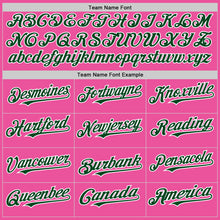 Load image into Gallery viewer, Custom Pink Green-White Authentic Sleeveless Baseball Jersey
