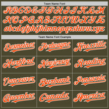 Load image into Gallery viewer, Custom Olive Orange-White Authentic Sleeveless Salute To Service Baseball Jersey
