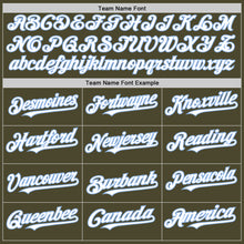 Load image into Gallery viewer, Custom Olive White-Light Blue Authentic Sleeveless Salute To Service Baseball Jersey
