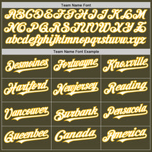 Load image into Gallery viewer, Custom Olive White-Gold Authentic Sleeveless Salute To Service Baseball Jersey
