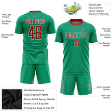 Load image into Gallery viewer, Custom Kelly Green Red-White Sublimation Mexico Soccer Uniform Jersey
