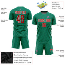 Load image into Gallery viewer, Custom Kelly Green Red-White Sublimation Mexico Soccer Uniform Jersey
