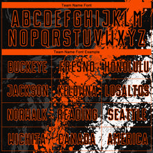 Load image into Gallery viewer, Custom Black Orange-White Sublimation Soccer Uniform Jersey
