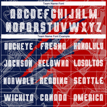 Load image into Gallery viewer, Custom Graffiti Pattern Red-Navy USA Scratch Sublimation Soccer Uniform Jersey
