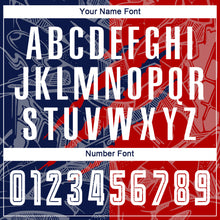 Load image into Gallery viewer, Custom Graffiti Pattern Red-Navy USA Scratch Sublimation Soccer Uniform Jersey
