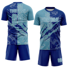 Load image into Gallery viewer, Custom Graffiti Pattern Shadow Blue-Royal Scratch Sublimation Soccer Uniform Jersey
