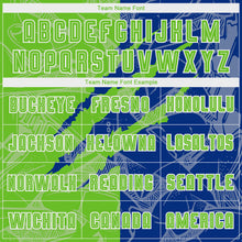 Load image into Gallery viewer, Custom Graffiti Pattern Aurora Green-Royal Scratch Sublimation Soccer Uniform Jersey
