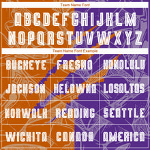 Load image into Gallery viewer, Custom Graffiti Pattern Texas Orange-Purple Scratch Sublimation Soccer Uniform Jersey
