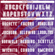 Load image into Gallery viewer, Custom Graffiti Pattern Maroon-Purple Scratch Sublimation Soccer Uniform Jersey
