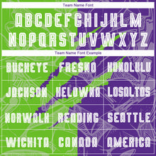 Load image into Gallery viewer, Custom Graffiti Pattern Aurora Green-Purple Scratch Sublimation Soccer Uniform Jersey
