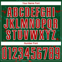 Load image into Gallery viewer, Custom Green Red-Kelly Green Abstract Fragment Art Sublimation Soccer Uniform Jersey
