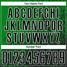 Load image into Gallery viewer, Custom Grass Green Black-White Abstract Fragment Art Sublimation Soccer Uniform Jersey
