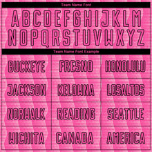 Load image into Gallery viewer, Custom Pink Light Pink-Black Geometric Shape Sublimation Soccer Uniform Jersey
