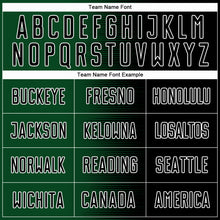 Load image into Gallery viewer, Custom Black Green-White Gradient Line Sublimation Soccer Uniform Jersey
