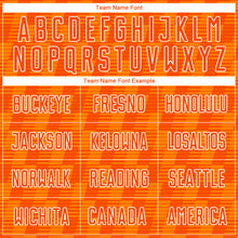 Load image into Gallery viewer, Custom Orange Bay Orange-White Line Sublimation Soccer Uniform Jersey
