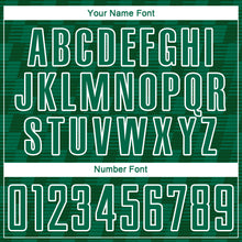 Load image into Gallery viewer, Custom Kelly Green Green-White Line Sublimation Soccer Uniform Jersey
