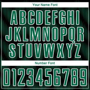 Custom Black Kelly Green-White Line Sublimation Soccer Uniform Jersey