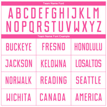 Load image into Gallery viewer, Custom White Pink Sublimation Soccer Uniform Jersey
