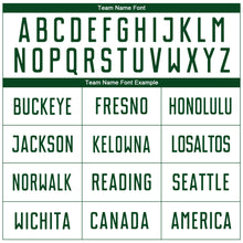 Load image into Gallery viewer, Custom White Green Sublimation Soccer Uniform Jersey
