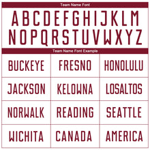 Load image into Gallery viewer, Custom White Crimson Sublimation Soccer Uniform Jersey
