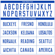 Load image into Gallery viewer, Custom White Thunder Blue Sublimation Soccer Uniform Jersey
