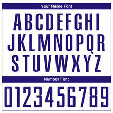 Load image into Gallery viewer, Custom White Dark Purple Sublimation Soccer Uniform Jersey
