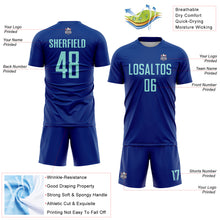 Load image into Gallery viewer, Custom Royal Ice Blue Sublimation Soccer Uniform Jersey
