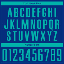 Load image into Gallery viewer, Custom Royal Aqua Sublimation Soccer Uniform Jersey
