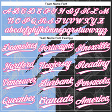 Load image into Gallery viewer, Custom Graffiti Pattern Black Light Blue-Pink 3D Two-Button Unisex Softball Jersey
