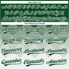 Load image into Gallery viewer, Custom Green White 3D Gradient Square Shape Two-Button Unisex Softball Jersey
