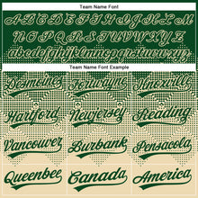 Load image into Gallery viewer, Custom Green Cream 3D Gradient Square Shape Two-Button Unisex Softball Jersey
