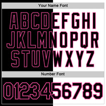 Load image into Gallery viewer, Custom Black White-Pink Split Fashion Performance T-Shirt
