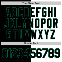 Load image into Gallery viewer, Custom Black White-Kelly Green Split Fashion Performance T-Shirt
