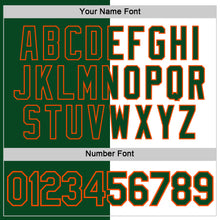 Load image into Gallery viewer, Custom Green White-Orange Split Fashion Performance T-Shirt
