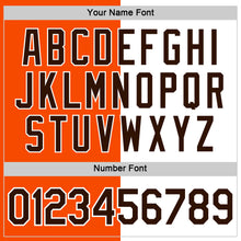Load image into Gallery viewer, Custom Orange Brown-White Split Fashion Performance T-Shirt
