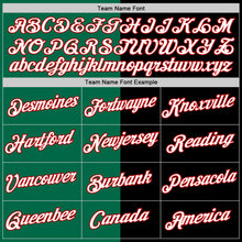 Load image into Gallery viewer, Custom Black Red-Kelly Green Split Fashion Performance T-Shirt
