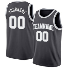 Load image into Gallery viewer, Custom Steel Gray White-Gray Authentic Basketball Jerse
