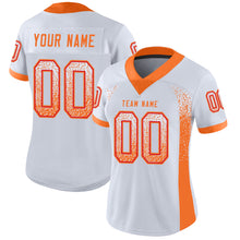 Load image into Gallery viewer, Custom White Orange-Red Drift Fashion Football Jersey
