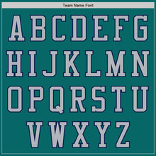 Load image into Gallery viewer, Custom Teal Gray-Navy Authentic Baseball Jersey
