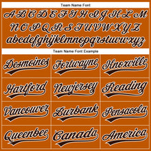 Load image into Gallery viewer, Custom Texas Orange Brown-White Authentic Baseball Jersey
