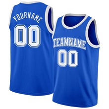 Load image into Gallery viewer, Custom Thunder Blue White Authentic Basketball Jersey
