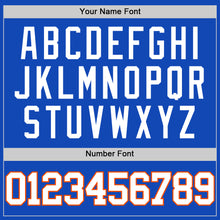 Load image into Gallery viewer, Custom Thunder Blue White-Orange Authentic Basketball Jersey
