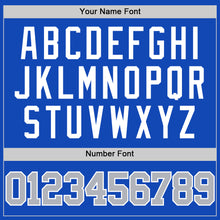 Load image into Gallery viewer, Custom Thunder Blue Gray White-Navy Authentic Basketball Jersey
