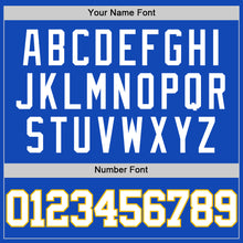 Load image into Gallery viewer, Custom Thunder Blue White-Gold Authentic Basketball Jersey
