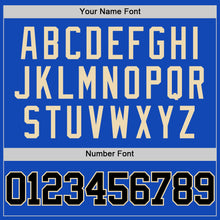 Load image into Gallery viewer, Custom Thunder Blue Black-Cream Authentic Basketball Jersey
